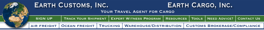 Earth Customs, Inc. - Earth Cargo, Inc. – Your Travel Agent for Cargo
